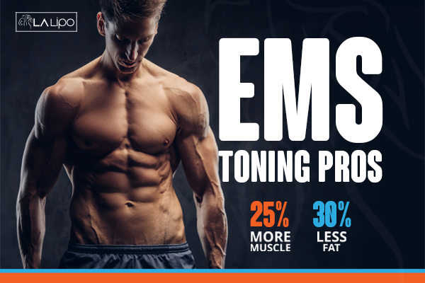 Image of man with sculpted stomach showing the fat loss and muscle gain of LA-EMS Body Sculpting Treatment Welford-on-Avon